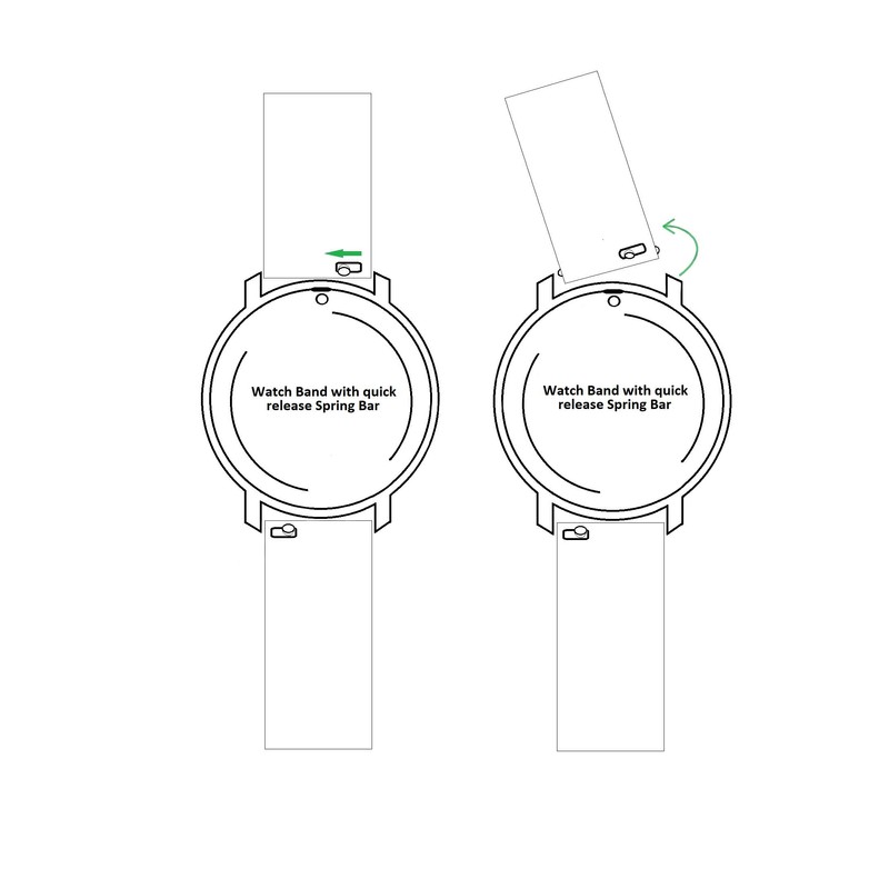 STUNNING SELECTION Alpine flat Stitched Genuine Leather Watch strap with