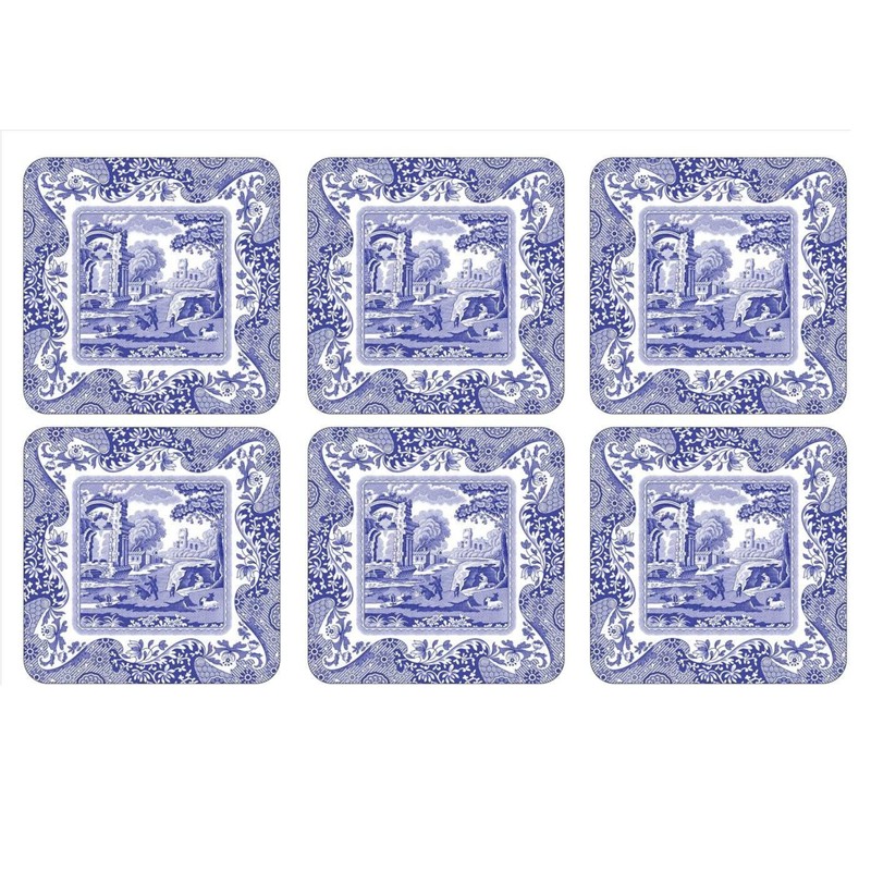 Pimpernel Spode Blue Italian Collection Coasters | Set of 6
