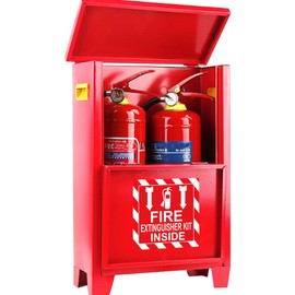 Green First Aid Kit Inside Red Fire Extinguisher Inside Stickers 4 Inch Safety Sign-Adhesive First Aid Kit Sign Decals UV Resistant 8 Pcs Industrial Safety Warning Decal for Trucks or Equipment