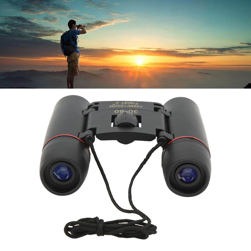 30x60 126m 1000m Mini Compact Binoculars 7.2 Degree Viewing Angle