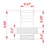 Dracaena.io 12 Pack of G1/4" Thread to 3/8" Barb Fitting