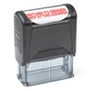 Self Inking Rubber Stamp, Refillable Red Ink Preinstalled - 1.4"