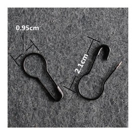 1000pcs 0.8" Metal Gourd Pin/Bulb Pin/Safety Pins/Clothing Tag Pins Bulb Pin/Calabash Pin Bead Needle Pins DIY Home Accessories (Black)