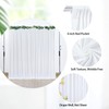 10 x 8FT White Backdrop Curtains for Wedding Drapes for