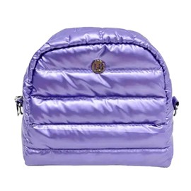 lemonbella Medium Irene Cosmetic Puffy Quilted Makeup Bag Nylon Stylish & Portable Travel Organizer for Cosmetics, Toiletries, & Accessories, Lavendar