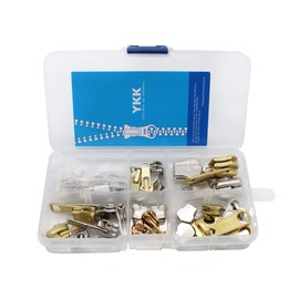 YKK Metal Zipper Repair Kit For all YKK Metal Zippers, Brass, Nickel & Aluminum, Jeans, Jackets, Heavy Duty Zippers -100% Made in USA