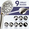 HOWUWEY Dual Shower Heads with Handheld Spray Combo, 7.5" High