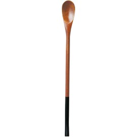 Shinzo Ase F1217 Muddler Fashionable Muddler Black 9.1 inches (23 cm), Brown (Handle: Black)