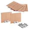 SWIGRANCE 6 Set Large Wood Candle Wick Grid Design Large