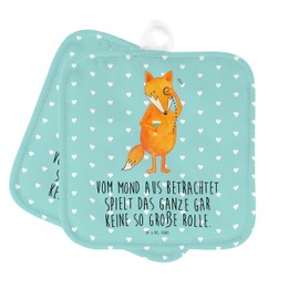 Mr. & Mrs. Panda Set of 2 Pot Holders Fox Lord - Gift, Foxes, Pot Holder Set, Saying Funny, Problem Solving, Pot Holder with Saying