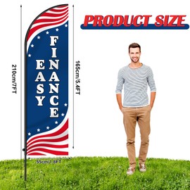 Leinuosen 4 Sets Used Cars Feather Flag Pole Kit 7 ft Windless Swooper Flag Banner Kit Lot Auto Finance Pre Owned Second Hand Cars Save Here Advertising Flags Car Dealership Supplies