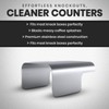 Rattleware Stainless Steel Espresso Knock Box Splash Guard for Home,