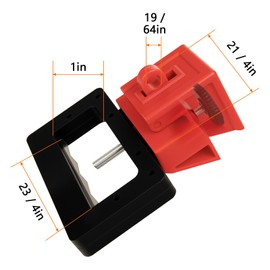 Circuit Breaker Lockout Device, 3 Pack, 480/600 Volt, Clamp-on Breaker Lock Out Device, Extra Large