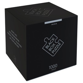 Black Box Puzzle 1000 Pieces, Blackbox Puzzle with Surprise Motif without Template, Impossible Puzzle Heavy for Adults and Children from 14 Years, Puzzle Box Music 2023 Edition