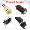 JUUDDENPARTS Ignition Key Switch, Motorcycle ATV Ignition Key Switch Assembly,