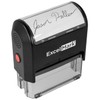 Custom Signature Stamp - Self Inking - Black Ink -