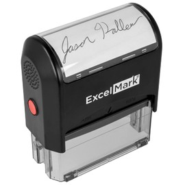 Custom Signature Stamp - Self Inking - Black Ink - Extra Large