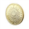 Voocye Mayan Civilization Aztec Calendar Coin 40mm Diameter (1 Gold)