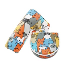 Putter Cover, Headcover, Compatible with 2 Balls, Mallet, Magnet, Fits Scotty Cameron, Odyssey, Pin Type, Cat-Chan Assortment (For Pin Type)