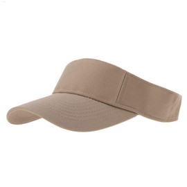 Khaki Sun Visor Hat - Dozen Packed