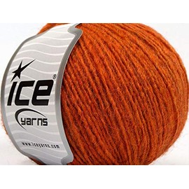 Peru Alpaca Light DK Yarn - Merino Wool, Alpaca, Acrylic Blend Yarn 50 Grams (1.75 Ounces) 191 Yards - Copper
