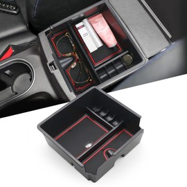 LFOTPP Ranger Wildtrak Centre Console Storage Compartment, Car Accessories Centre Armrest Storage Box Original (Red)