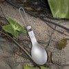 KEITH Titanium Folding Spoon Outdoor Camping Tableware Titanium Cutlery