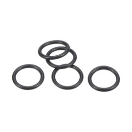PATIKIL Nitrile Rubber O-Rings 8mm OD 6mm ID 1mm Width, 20 Pcs Metric Sealing Gasket for Faucet Plumbing Automotive Repair, Black