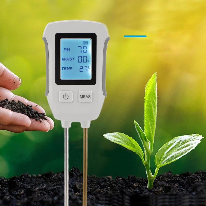 Soil Moisture Tester with Dual Probe Digital Display High Accuracy