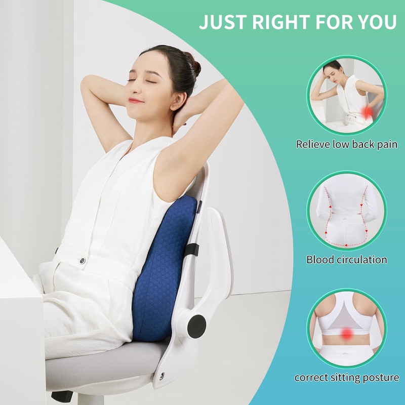 seeknow Lumbar Support for Chair Back Support for Couch Lumbar