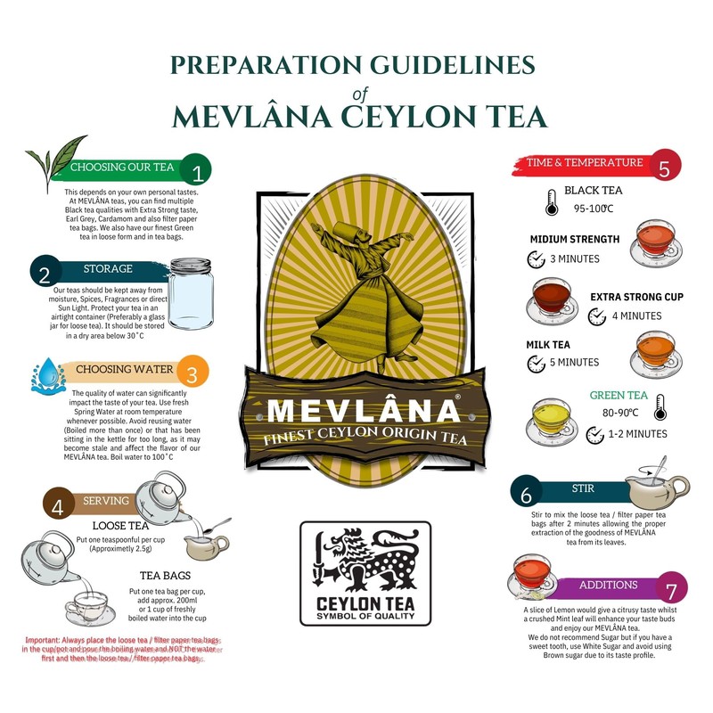 Mevlana - Pure Ceylon Loose Leaf Tea | Premium Black