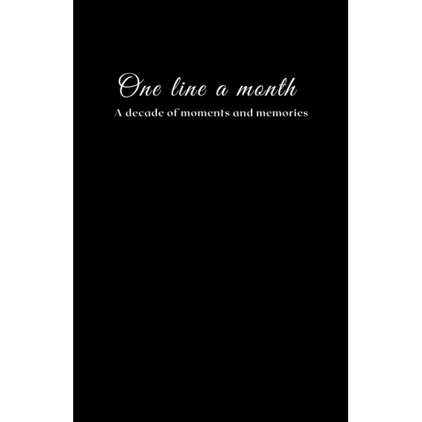 One line a month.: A decade of moments and memories