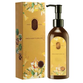 Nourishing Plant-Based Hair Color, Single Agent Floral Dye, Long-Lasting & Natural Hair Color Shampoo for Gray Coverage, Plant Based Hair Dye, Softens and Adds Shine for Women & Men (Chestnut Brown)