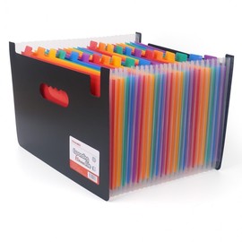 25-Pocket Expandable Accordion A4 File Organizer Covered File Type