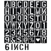 6 Inch Letter Stencils 42 Pcs ReusableTemplates Symbol Numbers Interlocking