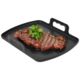 Homaisson Grill Griddle Plate, Compatible with Ninja Foodi AG300 AG400 AG301, Aluminum Alloy, Non-Stick Coating, Dual Handles, 9.8 in x 7.5 in, Fits Perfectly for Grilling, Easy to Clean