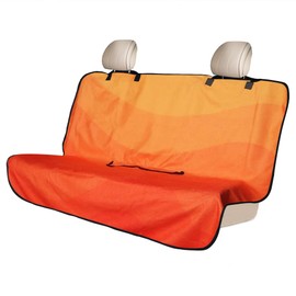 AOTOTON Waterproof Backseat Cover for Car Trucks Van SUV Jeep,Rear Bench Towel Seat Covers,(Orange)