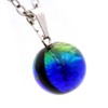 Gold Stone Keramarin Firefly Glass Necklace, Okinawa, Kerama Islands, Luminous