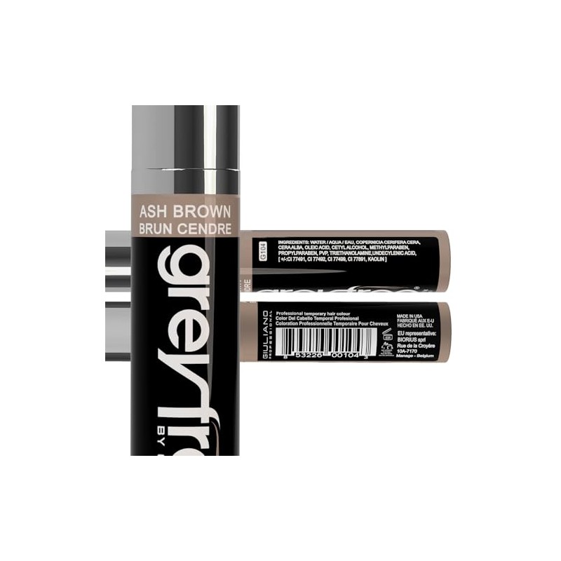 Greyfree - Tinte de pelo marrón ceniza 7,1 g, 7,1