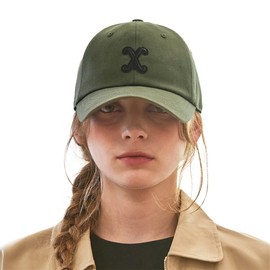 VARZAR VA Curved Patch Ball Cap, 4 Colors, Unisex, Korean Brand, Korean Fashion Hat, UV Protection, Deep, Small Face Effect, SNS Topic, Celebrity Wear, Khaki, 56 to 60 cm
