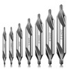 7 Pcs Center Drill Bit Set, M2 High Speed Steel