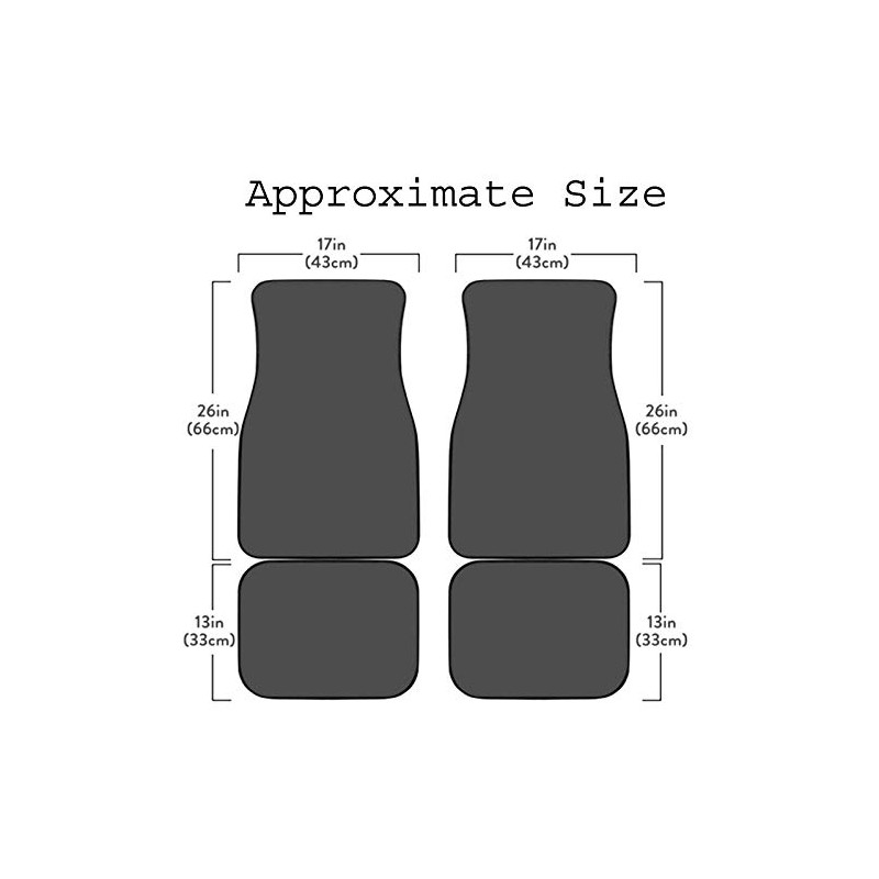 SS Carpet Floor Mat with Red SS on Front and