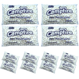 [Mini] Case Pack 12 Pounds Bulk Campfire Mini Marshmallows - (12) One Pound Bags of Mini Campfire Marshmallows - Made with Natural Vanilla