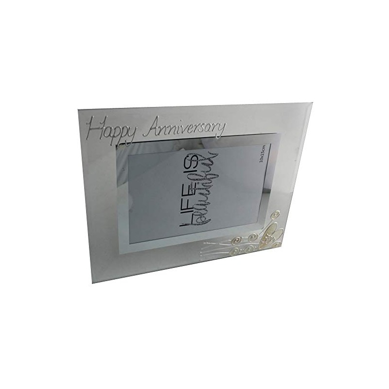 5th Wood Wedding Anniversary Photo Frame:(Land)(flower)