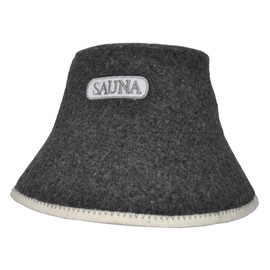 PRINZEPS Sauna Hat Men's Perfect Sauna Hat Made of 100% Felt - Sauna Hat Felt Hat Sauna Hat Men's Headgear - Sauna Gifts for Men, gray