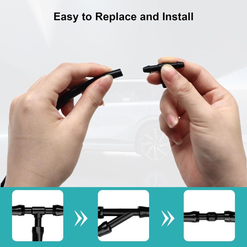 Car Windshield Washer Hose 17 Pcs Windshield Washer Hose Kit