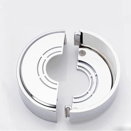 Set of 4 Shower Fitting Rosette 3 Sizes in 1, Cover Rosette Divided for Diameter 21 mm/26 mm/33 mm, Pipe Cover, Thread Rosette Tap, Heating Pipe Rosette for Shower Fittings