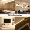 TOPAI 12V Thin 5mm COB LED Strip Waterproof 3000K Warm