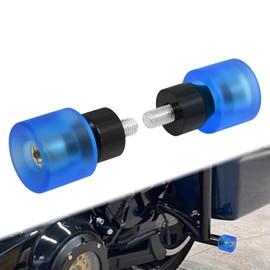 Motorcycle Crash Bar Decorative Wheel M12 Screw Kit for Engine Guards and Saddlebag Guards Fit for Harley Touring Street Glide Road Glide Road King Electra Ultra Models (Blue and Black)