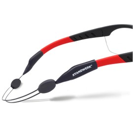 STANDWERK Work+ Glasses Strap [Non-Slip Effect] for Safety Glasses, Work Safety Glasses & Safety Glasses for Glasses Wearers - Adjustable Safety Glasses Strap, Ideal PPE Accessory, Regular length